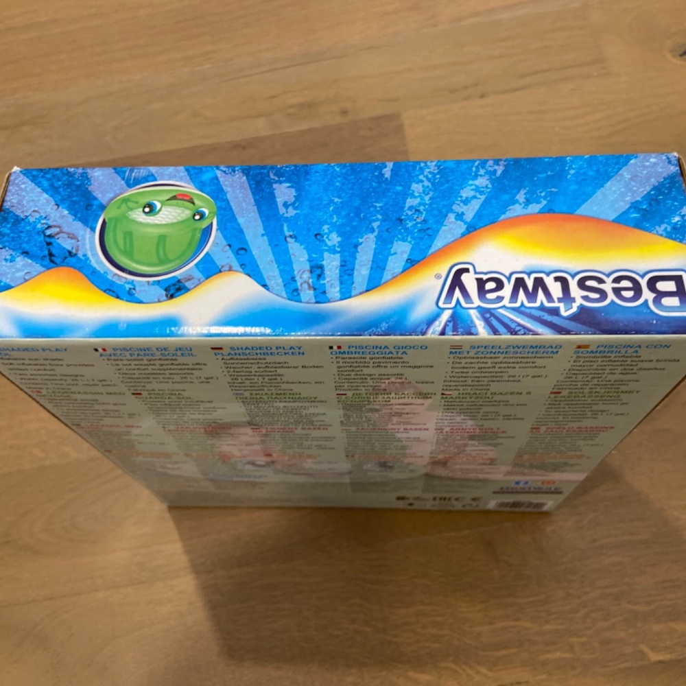 Bestway Inflatable Green Pool with Shade - Picture 6 of 6